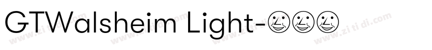 GTWalsheim Light字体转换